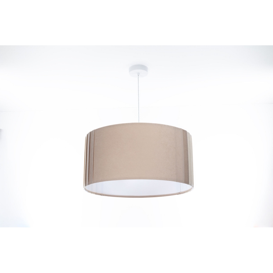 Luster na kabelu STRIPES 1xE27/60W/230V promjer 40 cm bež