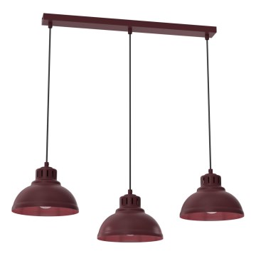 Luster na kabelu SVEN 3xE27/15W/230V bordo