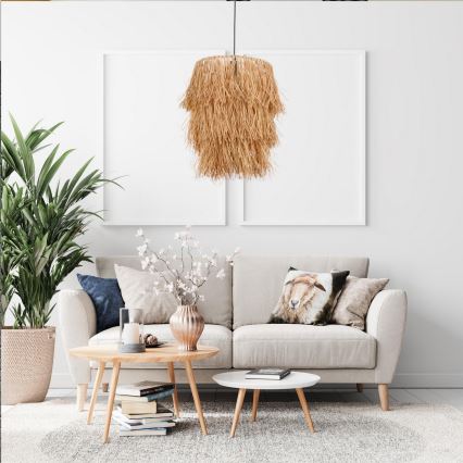 Luster na kabelu TASSEL 1xE27/40W/230V rafija