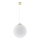 Luster na kabelu TOYA 1xE27/60W/230V Ø 40 cm bijela/zlatna