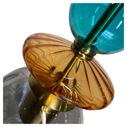 Luster na kabelu TROPEA 1xE27/15W/230V crna/dimno plava/bež