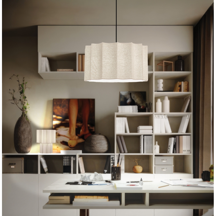 Luster na kabelu WAVY 1xE27/14W/230V bež