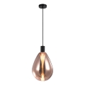Luster na kablu DENSO 1xG9/5W/230V Ø 20 cm bakrena/crna