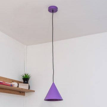 Luster na kablu ETNA II 1xE27/15W/230V, Ø 18,5 cm, ljubičasta