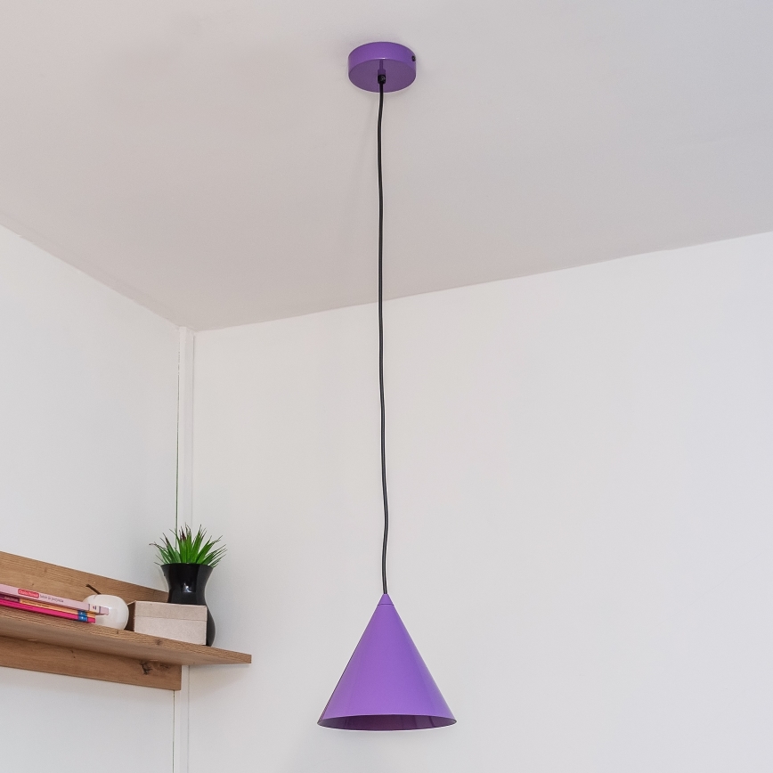 Luster na kablu ETNA II 1xE27/15W/230V, Ø 18,5 cm, ljubičasta
