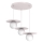 Luster na kablu FLAT 3xE27/15W/230V krem boje