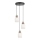 Luster na kablu HILDA 3xE14/40W/230V crna/smeđa