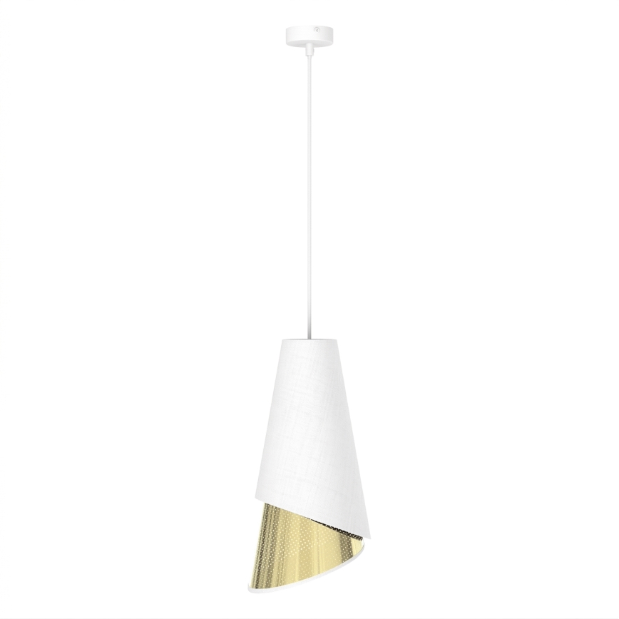 Luster na kablu MODA 1xE27/15W/230V bijela/zlatna