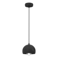 Luster na kablu SOOL 1xE27/15W/230V promjer 15 cm crni