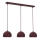 Luster na kablu SOOL 3xE27/15W/230V bordo