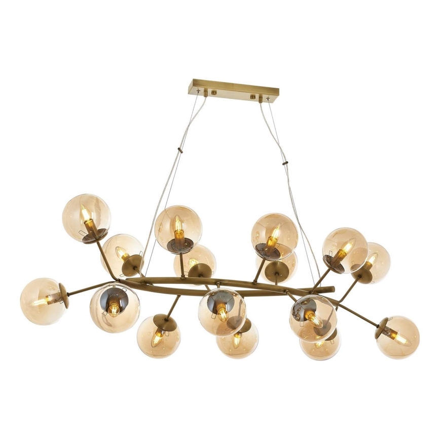 Luster na kablu VARANA 16xE14/40W/230V brončana