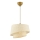 Luster na konopcu BARETTE 1xE27/60W/230V kremasta