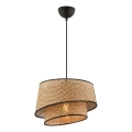 Luster na konopcu BARETTE 1xE27/60W/230V smeđa/crna