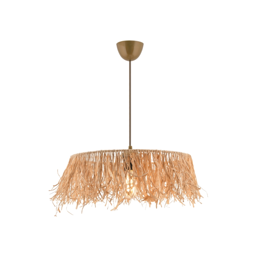 Luster na konopnoj žici MARISKA 1xE27/40W/230V rafija