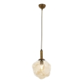 Luster na konopnom užetu CRUMPLED 1xE27/40W/230V brončana/bež
