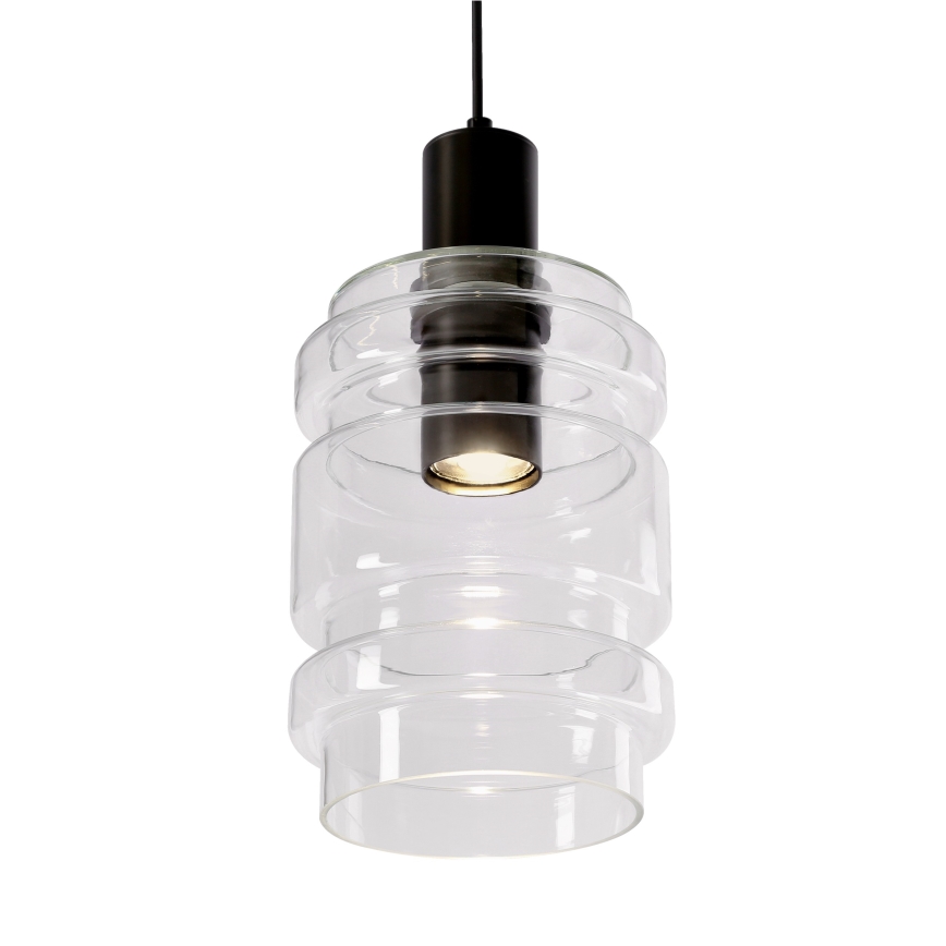 Luster na konopnom užetu RADON 1xE27/40W/230V proziran
