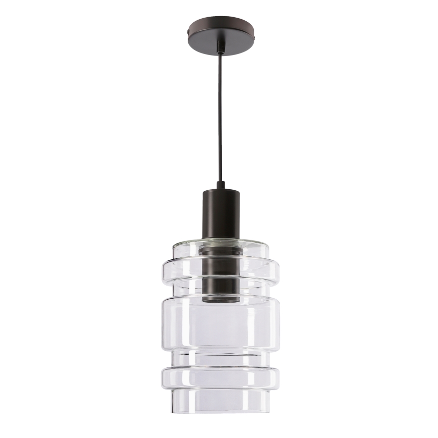 Luster na konopnom užetu RADON 1xE27/40W/230V proziran