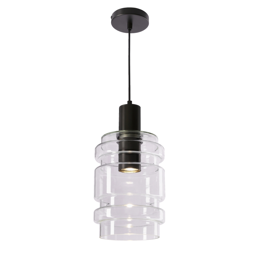 Luster na konopnom užetu RADON 1xE27/40W/230V proziran