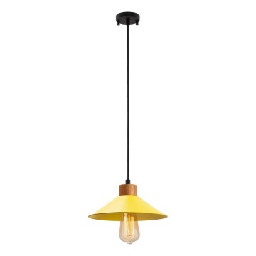 Luster na konopu MANAVGAT 1xE27/40W/230V žuta/smeđa