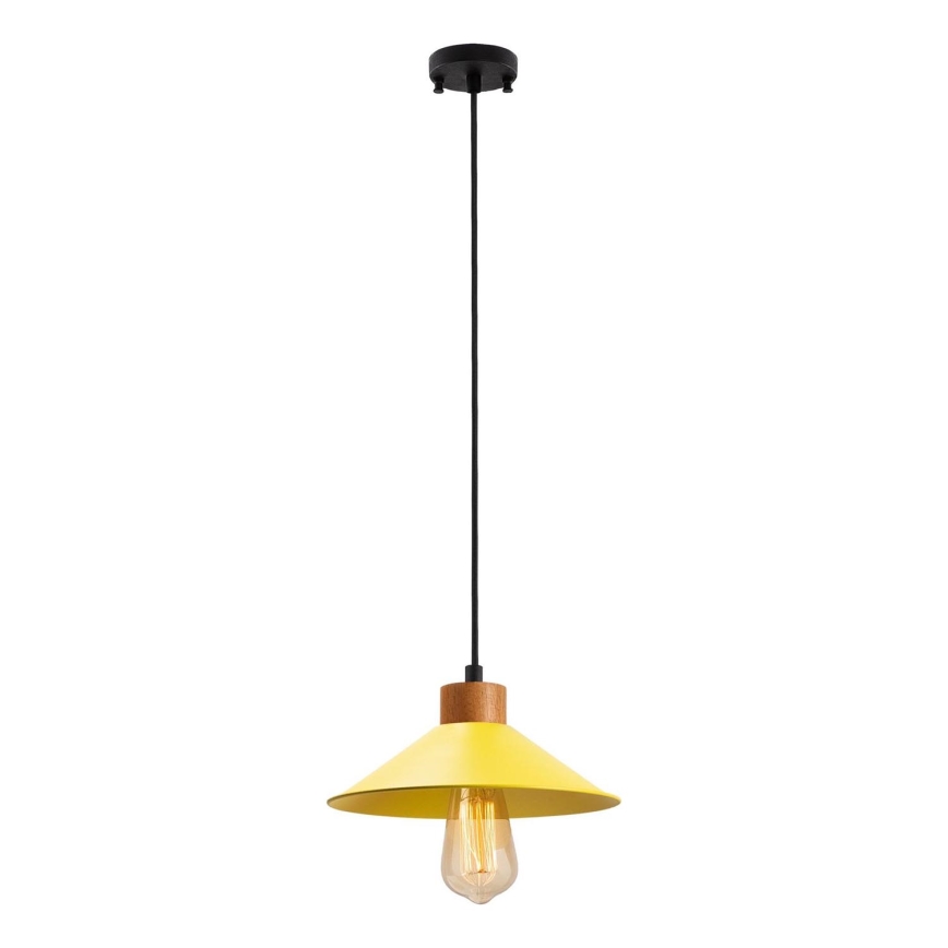 Luster na konopu MANAVGAT 1xE27/40W/230V žuta/smeđa