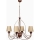 Luster na lančiću CLASSIC 4xE14/40W/230V brončana/bež