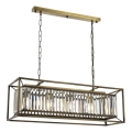 Luster na lančiću CRYSTALLINE 4xE27/6W/230V brončani