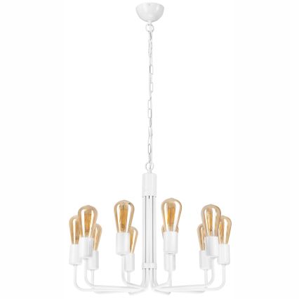 Luster na lancu 10xE27/60W/230V bijeli