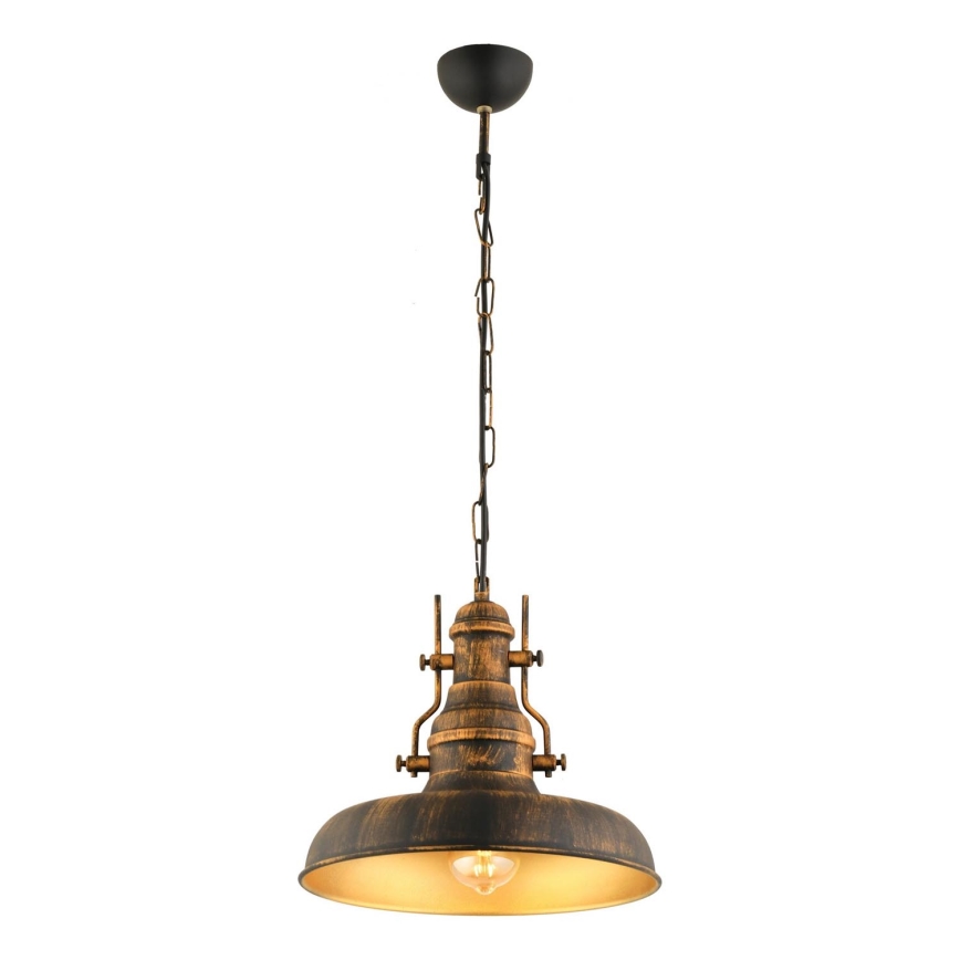Luster na lancu 1xE27/40W/230V brončana