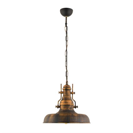 Luster na lancu 1xE27/40W/230V brončana