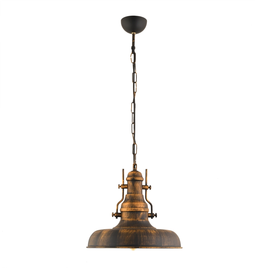 Luster na lancu 1xE27/40W/230V brončana