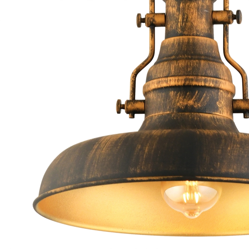 Luster na lancu 1xE27/40W/230V brončana