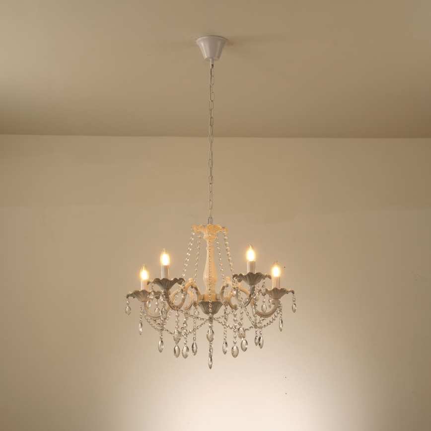 Luster na lancu 5xE14/15W/230V