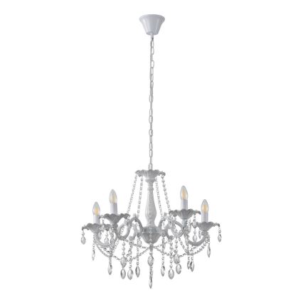 Luster na lancu 5xE14/15W/230V
