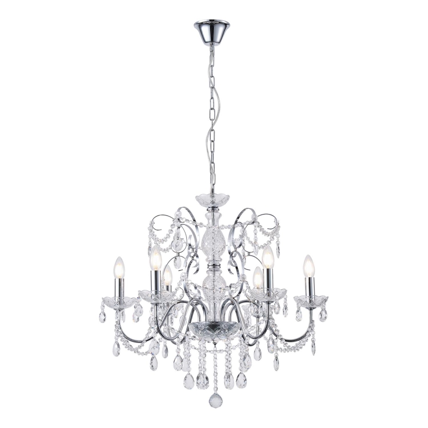 Luster na lancu 6xE14/15W/230V
