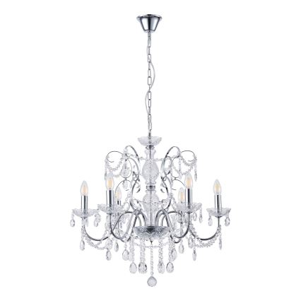 Luster na lancu 6xE14/15W/230V
