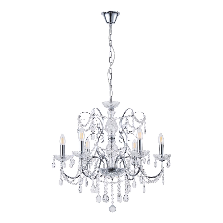 Luster na lancu 6xE14/15W/230V