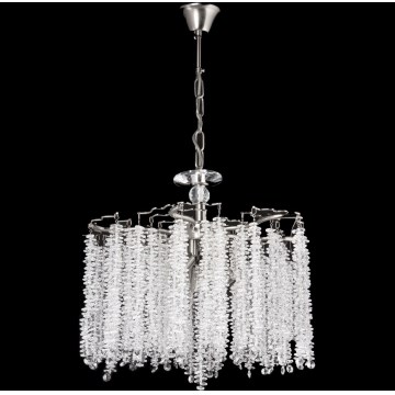 Luster na lancu 6xE14/60W/230V pr. 46 cm sjajni krom