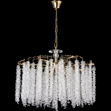Luster na lancu 7xE14/60W/230V pr. 54 cm zlatna