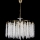 Luster na lancu 7xE14/60W/230V pr. 54 cm zlatna