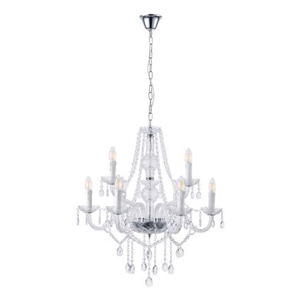 Luster na lancu 9xE14/15W/230V