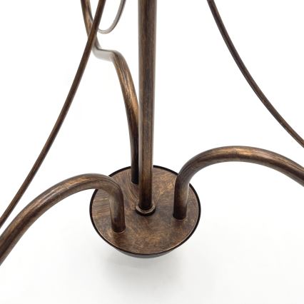 Luster na lancu ANTON 3xE14/15W/230V brončane boje