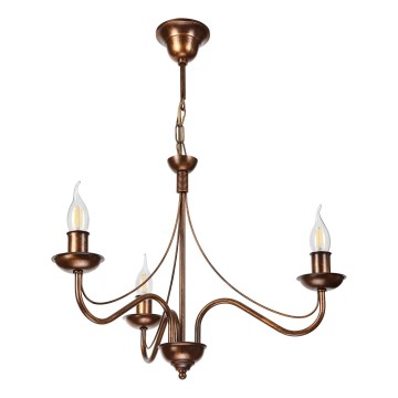 Luster na lancu ANTON 3xE14/15W/230V brončani