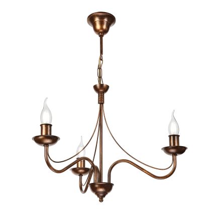 Luster na lancu ANTON 3xE14/15W/230V brončani