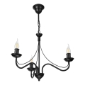 Luster na lancu ANTON 3xE14/15W/230V crna