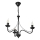 Luster na lancu ANTON 3xE14/15W/230V crna