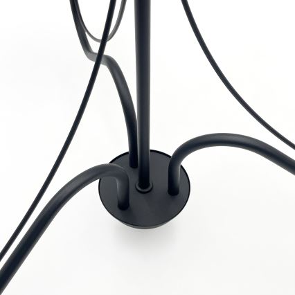 Luster na lancu ANTON 3xE14/15W/230V crni