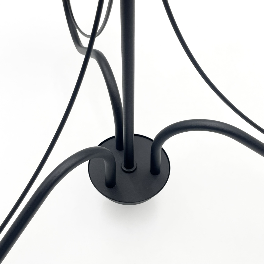 Luster na lancu ANTON 3xE14/15W/230V crni