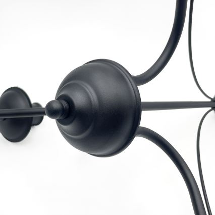 Luster na lancu ANTON 3xE14/15W/230V crni