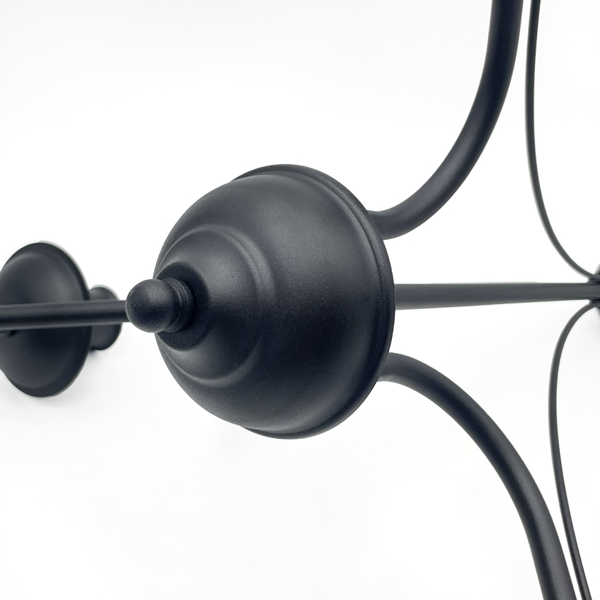 Luster na lancu ANTON 3xE14/15W/230V crni