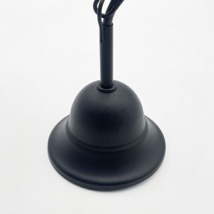 Luster na lancu ANTON 3xE14/15W/230V crni